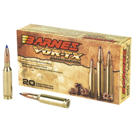 [30815] Barnes VOR-TX 6.5 Creedmoor 120 Grain Lead Free Tipped Triple Shock X BT 20 Round Box California Certified Nonlead Ammunition 