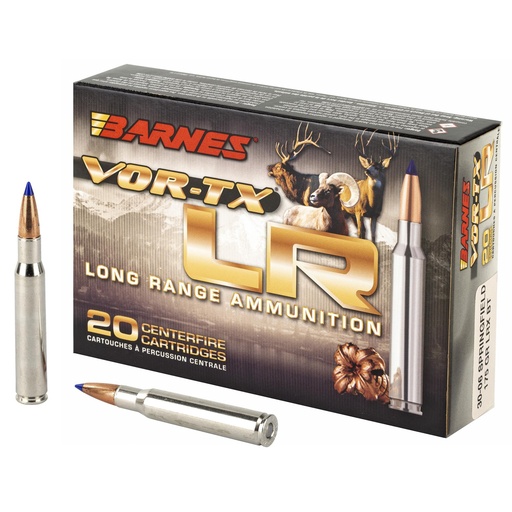 [30748] Barnes VOR-TX Long Range 30-06 Springfield 175 Grain LRX BT 20 Round Box 