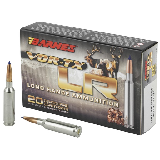 [30232] Barnes VOR-TX Long Range 6mm Creedmoor 95 Grain LRX BT 20 Round Box 