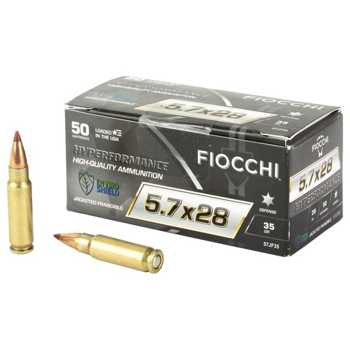 [57jf35] Fiocchi Ammunition Hyperformance 5.7X28MM 35Gr Frangible 50 Round Box 