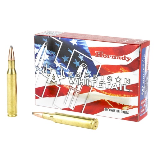 [8053] Hornady American Whitetail 270Win 130 Grain Interlock Boat Tail Soft Point 20 Round Box 