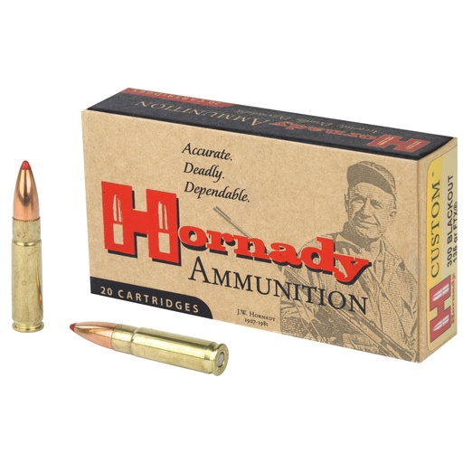 [80881] Hornady Custom 300 Blackout 135 Grain Flex Tip 20 Round Box 