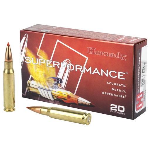 [80933] Hornady Superformance 308WIN 150 Grain SST 20 Round Box 