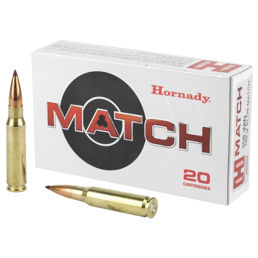 [80966] Hornady Match 308 Win 168 Grain ELD Match 20 Round Box 
