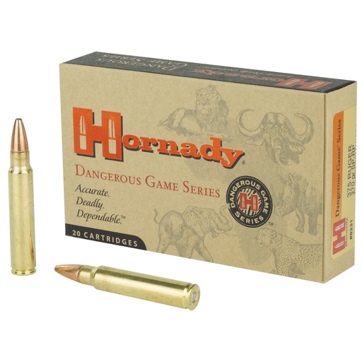 [8231] Hornady Dangerous Game 375 Ruger 270 Grain Soft Point InterLock 20 Round Box 