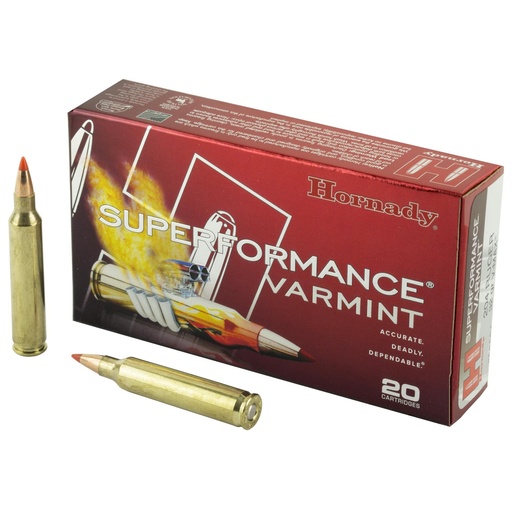 [83204] Hornady Superformance Varmint 204 Ruger 32 Grain V-Max 20 Round Box 