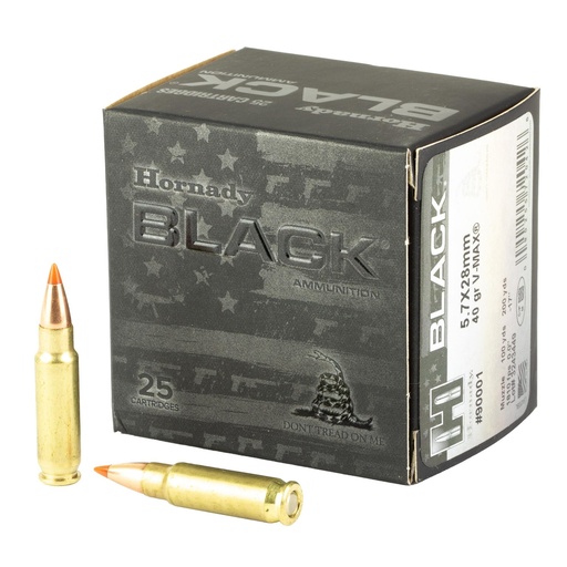 [90001] Hornady BLACK 5.7X28MM 40 Grain V-Max 25 Round Box 