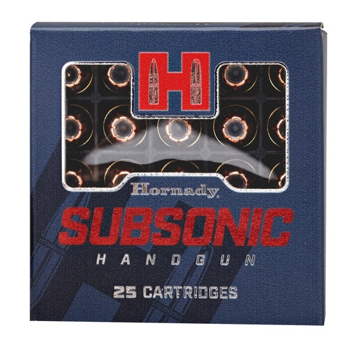 [90287] Hornady Subsonic 9MM 147 Grain XTP 25 Round Box 