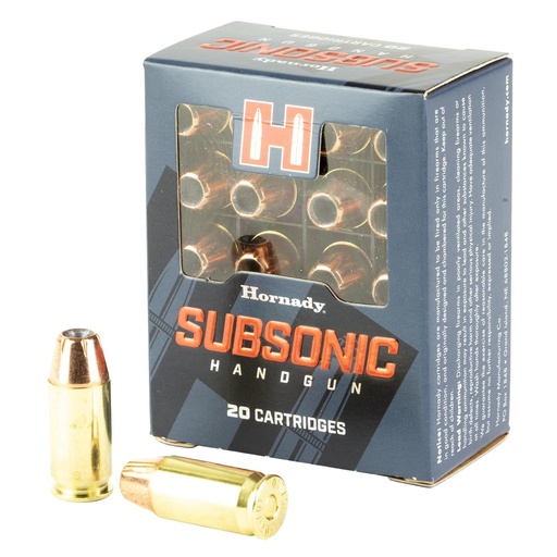 [90971] Hornady Subsonic 45 ACP 230 Grain XTP 20 Round Box 