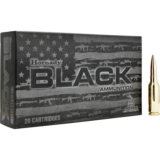 [81604] Hornady BLACK 6MM ARC 105 Grain Boat Tail Hollow Point 20 Round Box 