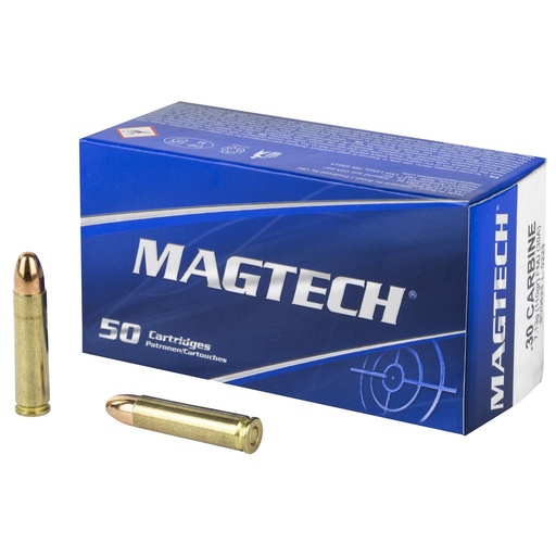 [30A] Magtech Sport Shooting 30 Carbine 110 Grain Full Metal Case 50 Round Box 