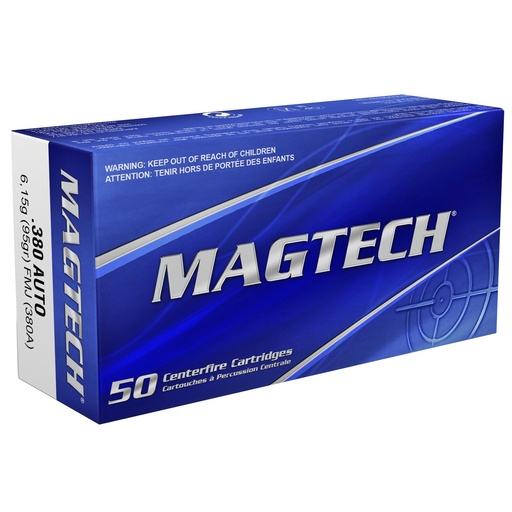 [380A] Magtech Sport Shooting 380ACP 95 Grain Full Metal Jacket 1000 Round Case