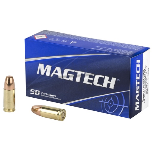 [9G] Magtech Sport Shooting 9MM 147 Grain Full Metal Jacket Subsonic 50 Round Box 