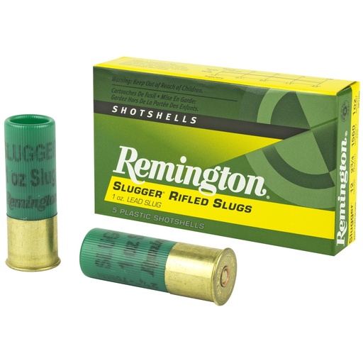 [20300] Remington Slugger 12 Gauge 2.75 1oz Rifled Slug 5 Round Box 