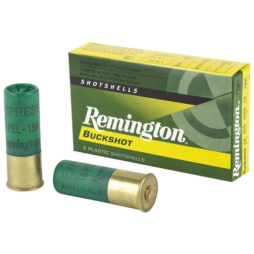 [20624] Remington Express 12 Gauge 2.75 1 Buck Buckshot 16 Pellets 5 Round Box 