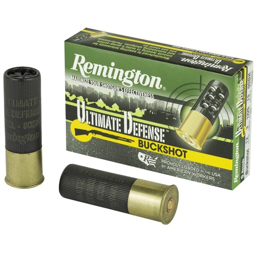 [r20633] Remington Ultimate Defense Buckshot 12 Gauge 3 00 Buck Shotshell 15 Pellets 5 Round Box 