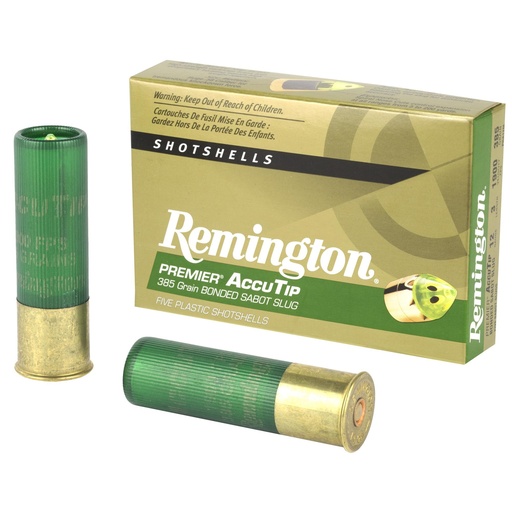 [20731] Remington AccuTip 12 Gauge 3 385 Grain Sabot Slug 5 Round Box 