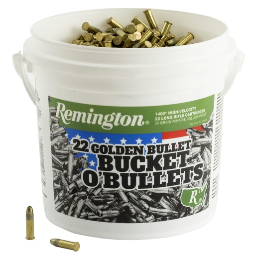 [21231] Remington High Velocity 22LR 36 Grain Hollow Point Four 1400 Round Buckets 