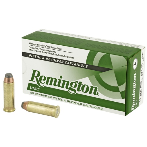 [23744] Remington UMC 44 Magnum 180 Grain Jacketed Soft Point 50 Round Box 