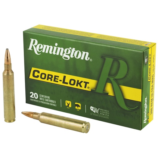 [27641] Remington Core-Lokt PSP 300 Remington Ultra Magnum 180 Grain Pointed Soft Point 20 Round Box 