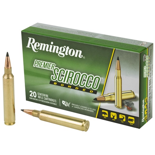 [27936] Remington Premier Scirocco Bonded 300 Remington Ultra Magnum 180 Grain Polymer Tip 20 Round Box 