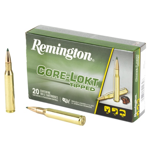 [29019] Remington CORE-LOKT TIPPED 270 Winchester 130 Grain Polymer Tip 20 Round Box 