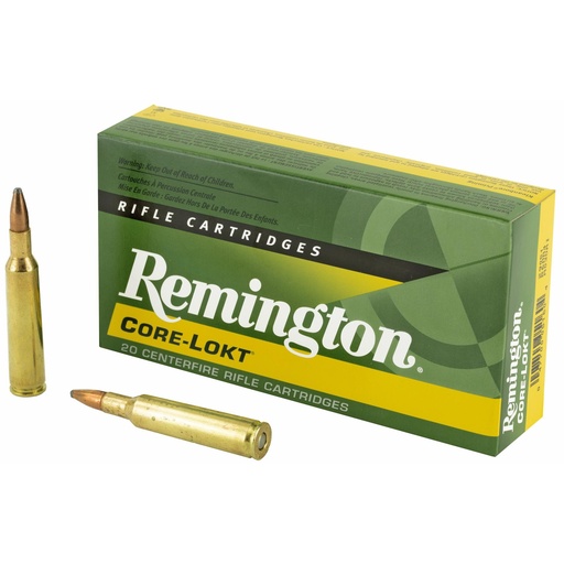 [29051] Remington Core Lokt 6MM REM 100 Grain Pointed Soft Point 20 Round Box 