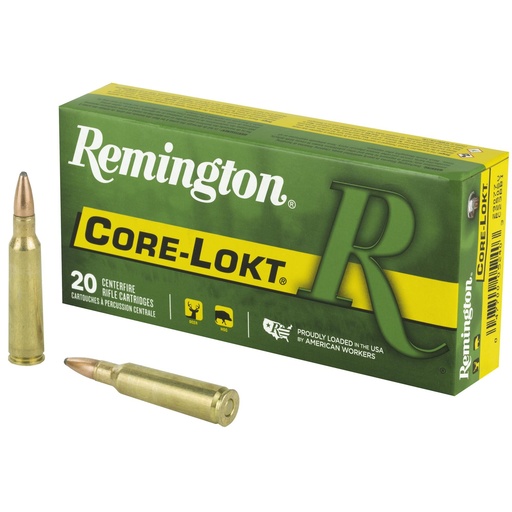 [29077] Remington Core Lokt 250 Savage 100 Grain Pointed Soft Point 20 Round Box 
