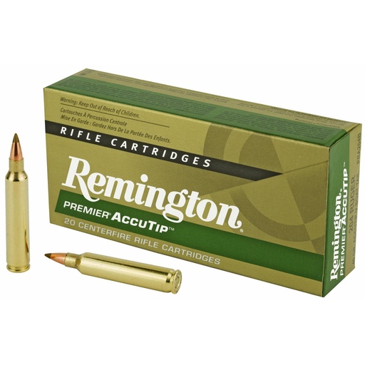 [29220] Remington Premier Accutip 204 Ruger 40 Grain Accutip Boat Tail 20 Round Box 