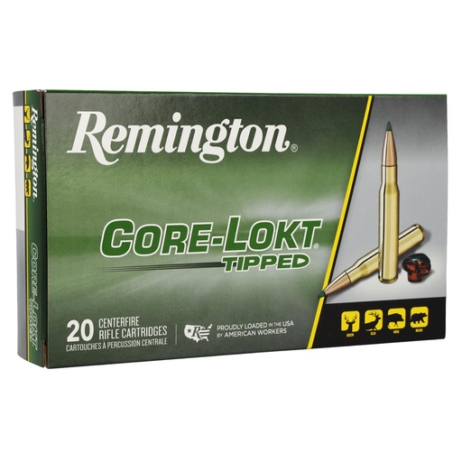 [R20039] Remington Core Lokt Tipped 7MM-08 140 Grain Core-Lokt Polymer Tip 20 Round Box 