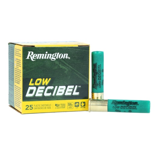 [R20740] Remington Low Decibel 410 Bore 2.5 #9 Shot 1/2 ounce Subsonic Shot 25 Round Box 