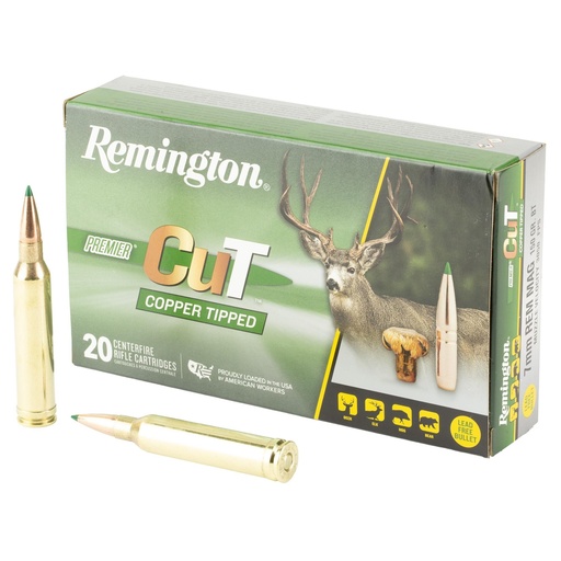 [R22341] Remington Premier CuT 7MM Remington 150 Grain Copper Tipped 20 Round Box 