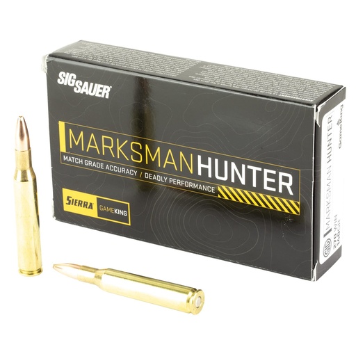 [E270GK140-20] Sig Sauer Marksman Hunter 270 Winchester 140 Grain Gameking Boat Tail Hollow Point 20 Round Box 
