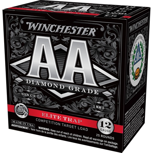 [AADGHA127] Winchester Ammunition AA Diamond Grade 12 Gauge 2.75 #7.5 1 1/8 oz Shotshell 25 Round Box 