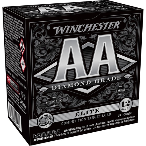 [AADGL13507] Winchester Ammunition AA Diamond Grade 12 Gauge 2.75,#7.5 1 oz Shotshell 25 Round Box 
