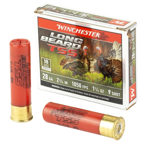 [LBTSS289] Winchester Ammunition Long Beard TSS 28 Gauge 2.75 #9 Shotshell 5 Round Box 