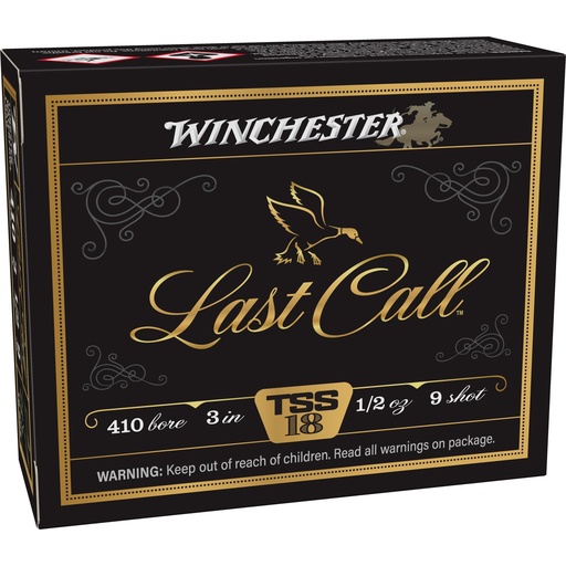 [LCTSS4139] Winchester Ammunition Last Call TSS 410 Bore 3 #9 1/2oz Shotshell 10 Round Box 