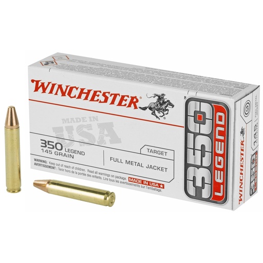 [USA3501] Winchester Ammunition USA 350 Legend 145 Grain Full Metal Jacket 20 Round Box 