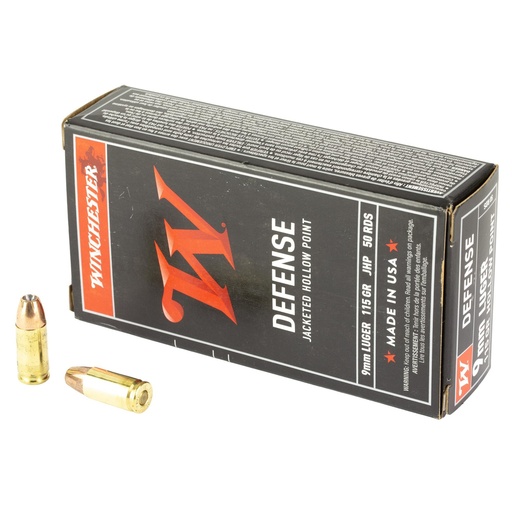 [USA9JHP] Winchester USA 9MM 115 Grain JHP 50 Round Box 