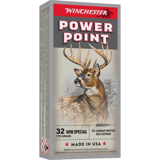 [X32WS2] Winchester Ammunition Super-X 32 WIN Special 170 Grain Power Point 20 Round Box 