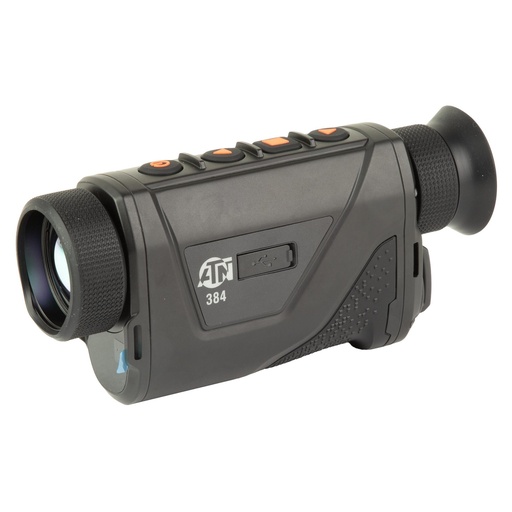 [TIMNBLH335LRF] ATN Corp BlazeHunter Pro 335 Thermal Monocular with Laser Range Finder 4-32X Magnification 35mm Objective 384x288 Sensor Matte Finish Black Includes Battery Charger and Pouch 