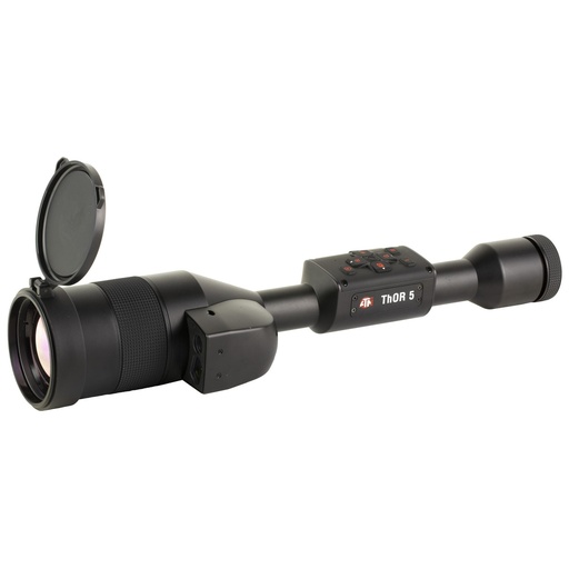 [TIWST5675LRF] ATN Corp THOR 5 LRF Thermal Rifle Scope 5-40X75MM 30MM Main Tube 640x480 Sensor Resolution Multiple Reticles Matte Finish Black Integrated Laser Range Finder 