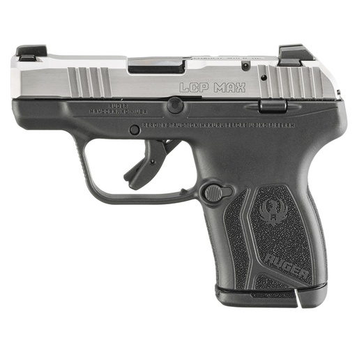 [13748] Ruger LCP MAX DA 380 ACP 2.8" Silver 10Rds Black