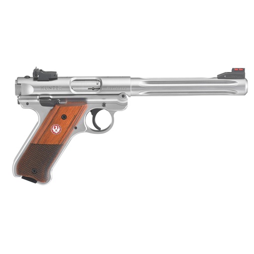 [40118] Ruger Mark IV Hunter SA 22LR 6.9" Barrel 10Rds 2Mags Silver
