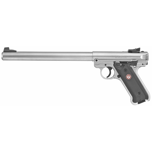 [40174] Ruger Mark IV Target SA 22LR 10" Bull Barrel 10Rds 2Mags Silver