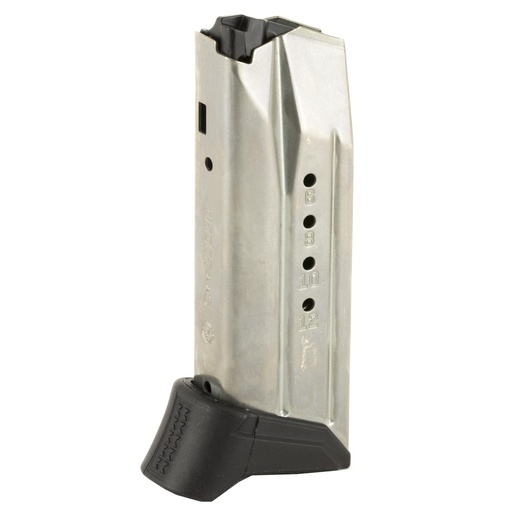 [90618] Ruger Magazine 9MM 12Rds Fits Ruger American Compact Steel Silver 