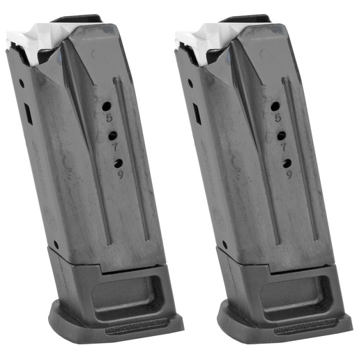 [90685] Ruger Magazines 9MM 10Rds Fits Ruger Security-9 Two Pack Steel 