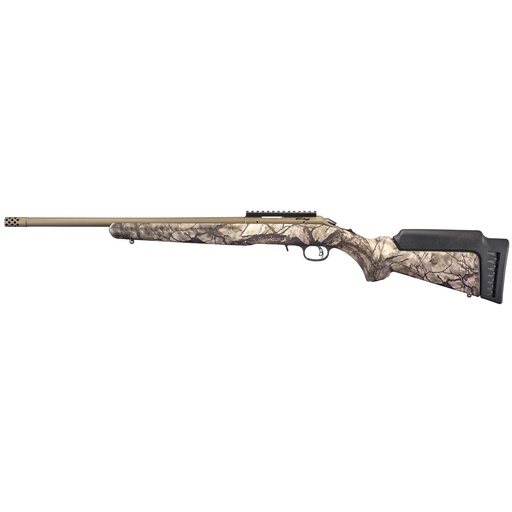 [08373] Ruger American Rimfire Standard Bolt Action 22 WMR 18" Cold Hammer Forged Barrel 9Rds Camo