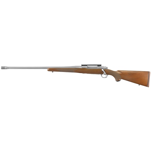 [57121] Ruger Hawkeye Hunter Bolt Action 300 Winchester Magnum 24" Free Floated Cold Hammer Forged Barrel 3Rds Silver