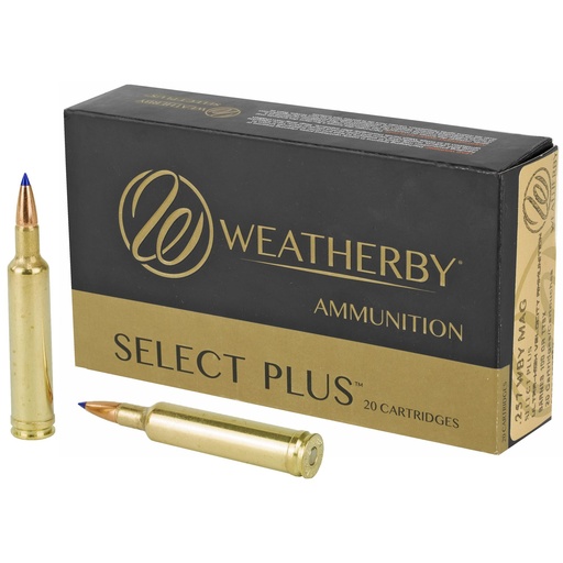[B257100TTSX] Weatherby Select Plus 257 Weatherby Magnum 100 Grain Tipped Triple Shock X Bullet 20 Round Box 